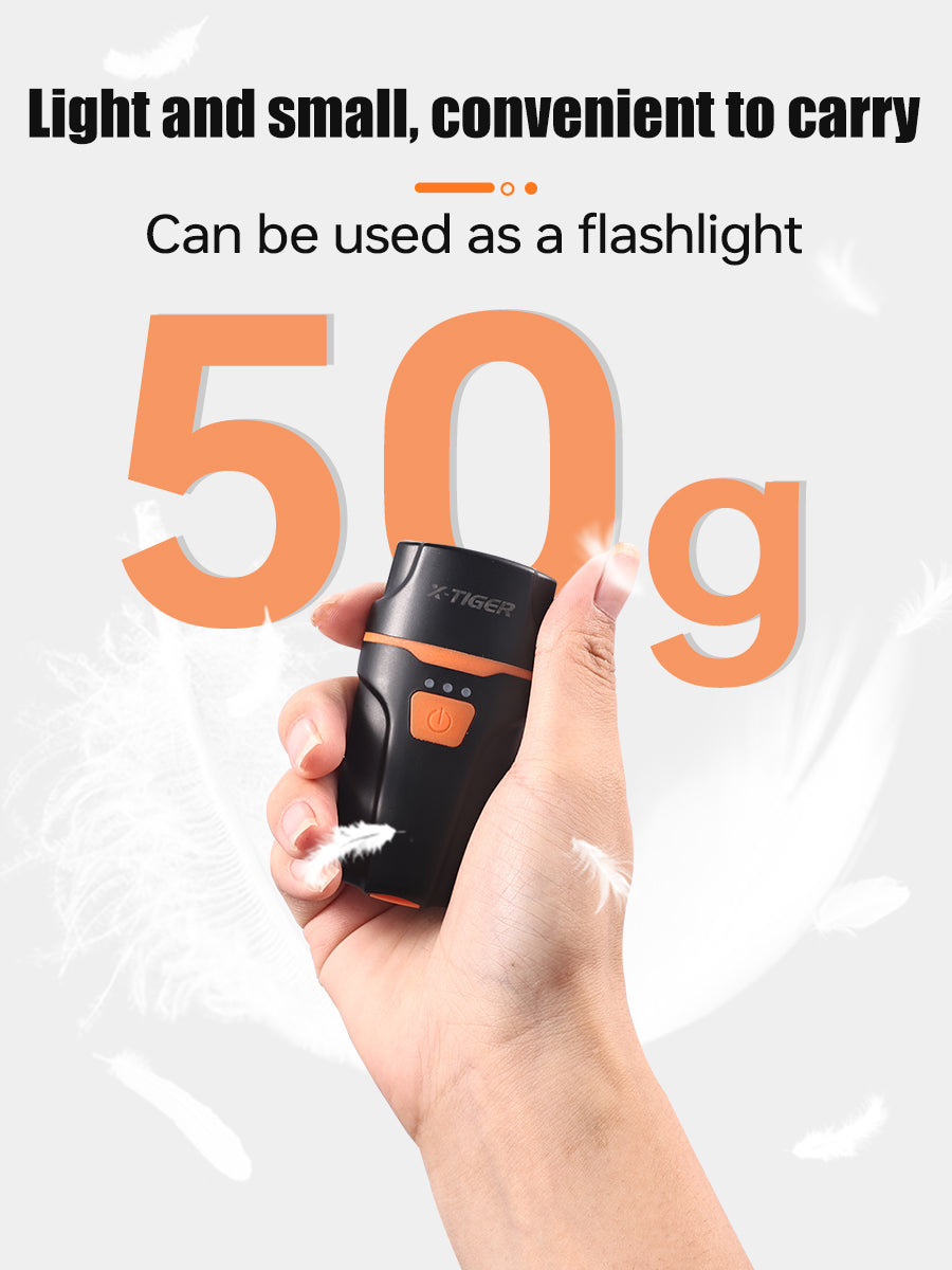 X-TIGER Bicycle front lamp High Brightness Lightweight Bike Light Type-C Rechargeable 6 Modes Night Cycling Front Flashlig