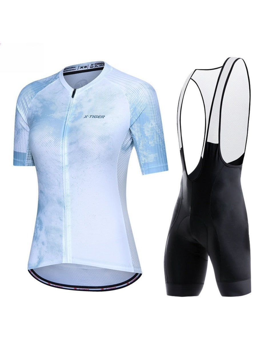 X-TIGER Women’s Short Sleeve Lycra Cycling Jersey Set