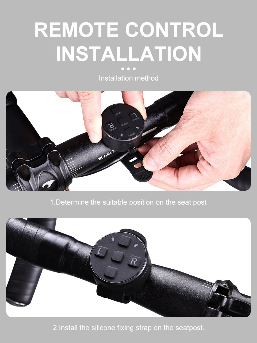 Bicycle Tail Light Multi-mode Alarm Intelligent Tail Light Rechargeable Remote Tail Light Cycling Warning Lights Night Lights