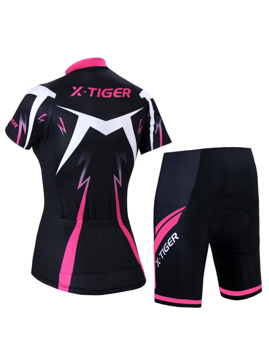 X-TIGER Classic Women’s Short Sleeve Cycling Jersey & Shorts Set