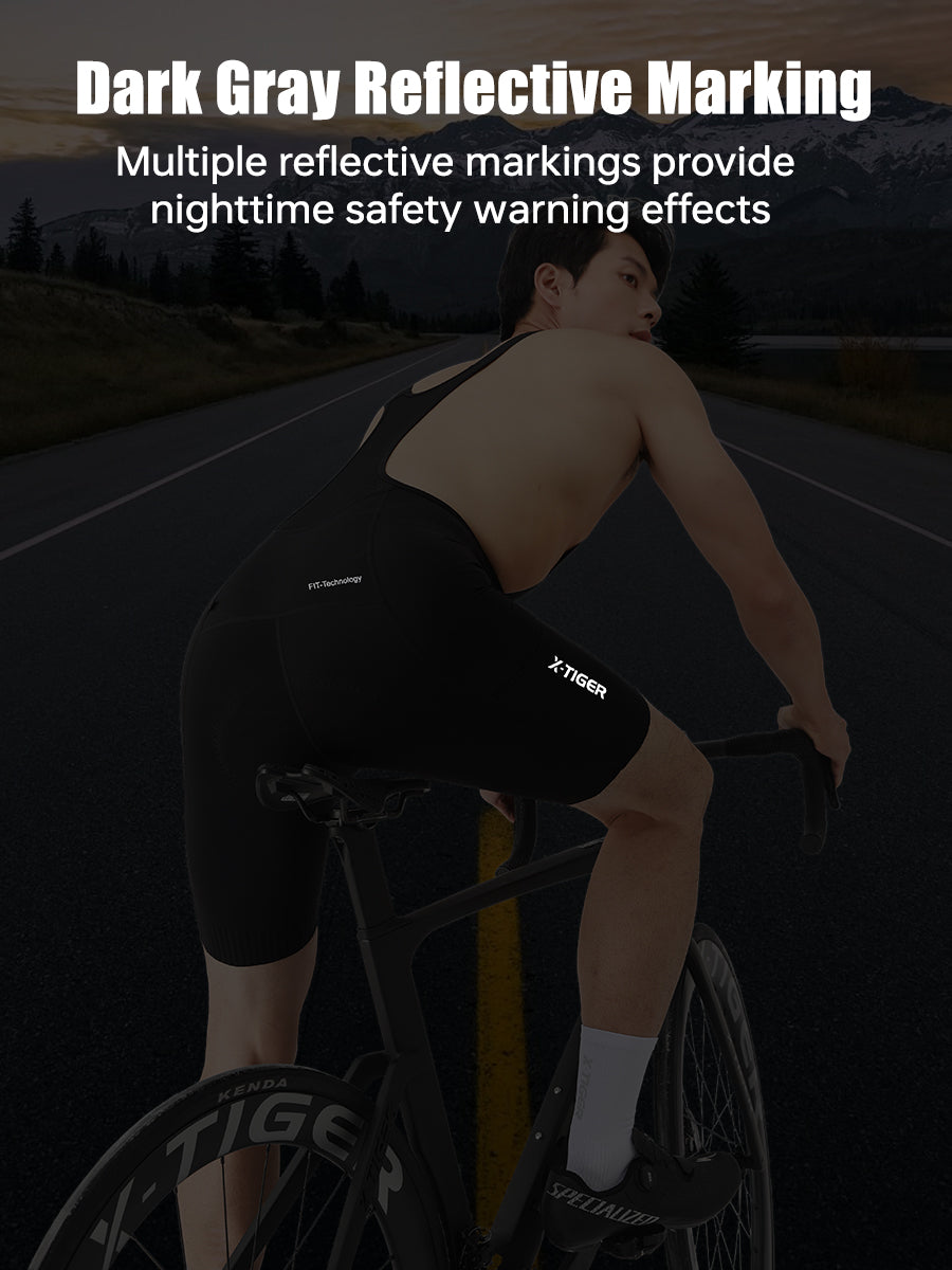 X-TIGER Men’s FIT Pocket Cycling Bib Shorts