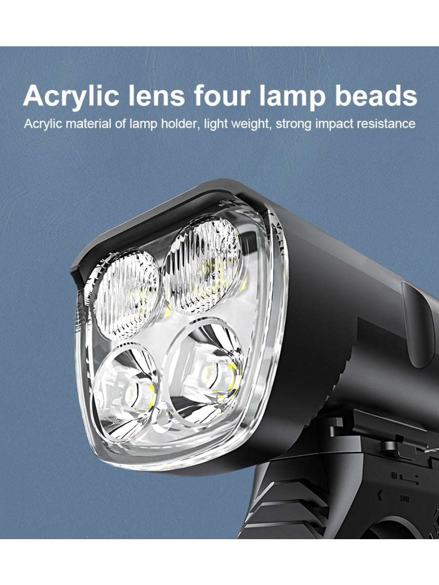 X-TIGER Waterproof MTB Bike Light Aluminum Alloy Road Cycling USB Rechargeable Headlight 2400 Lumens Bicycle Light