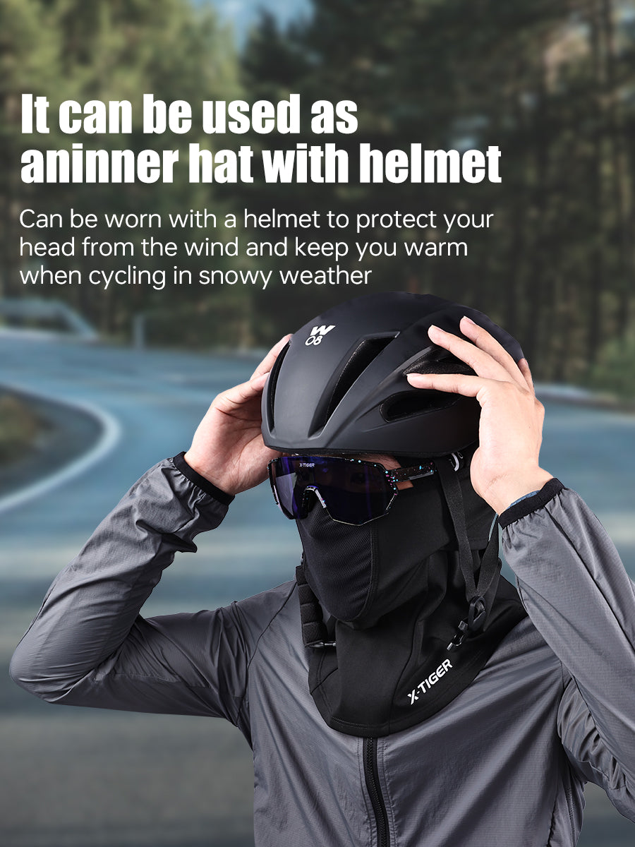 X-TIGER Winter Ski Mask Cycling Mask Anti-Dust Cycling Mask with Filter Windproof Full Face Cover Balaclava Skiing Skating Hat