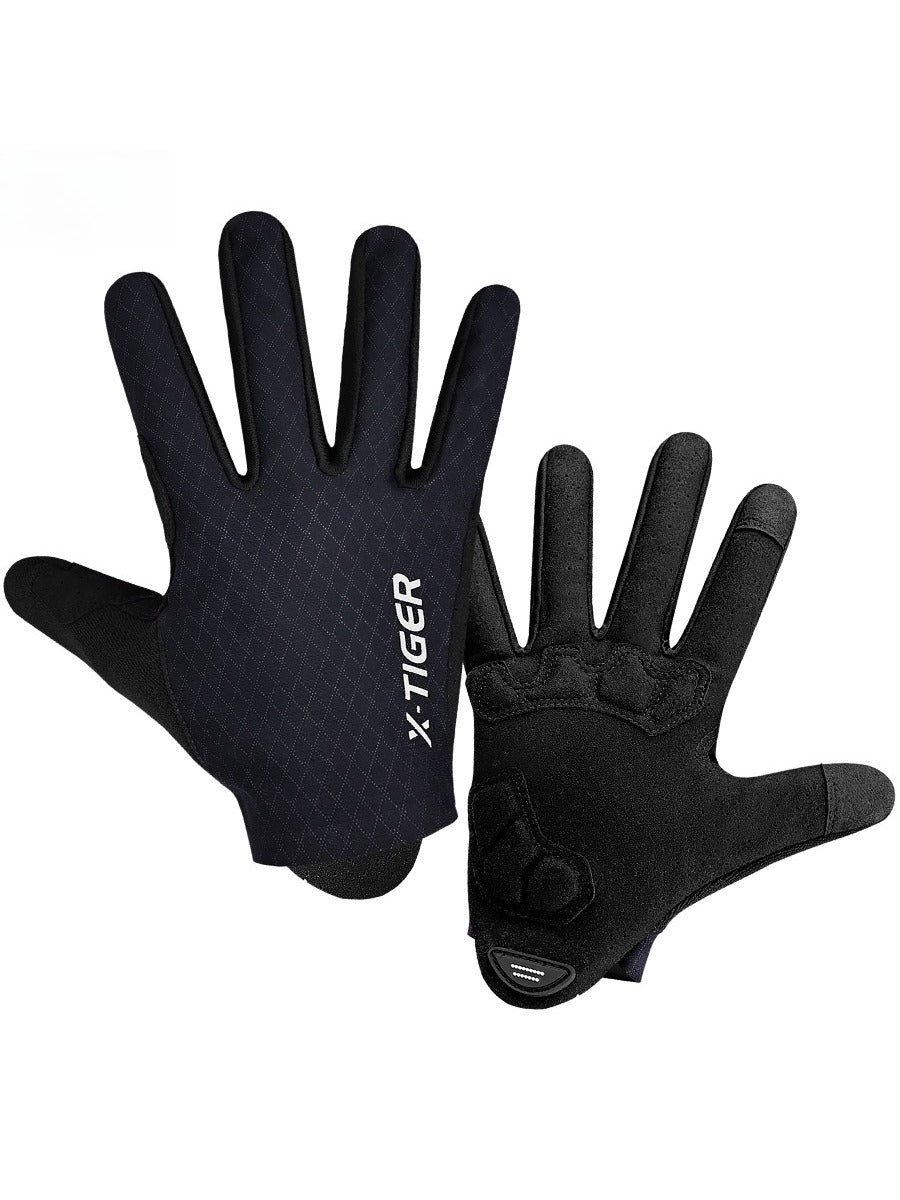 X-TIGER Mountain Bike Gloves Men's Biking Mittens Full Finger Gloves Exercise Workout Gloves for Cycling Gym Motorcycle Rowing