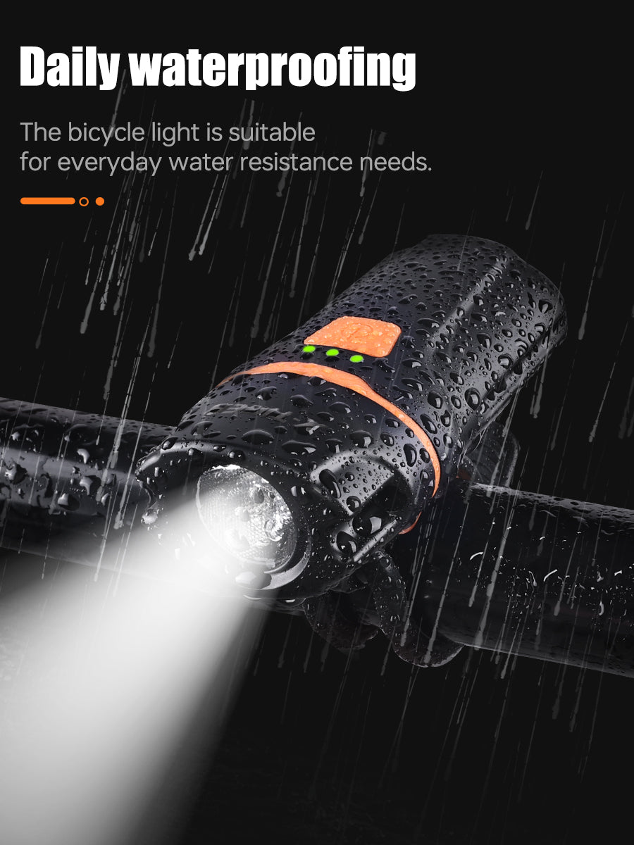 X-TIGER Bicycle front lamp High Brightness Lightweight Bike Light Type-C Rechargeable 6 Modes Night Cycling Front Flashlig