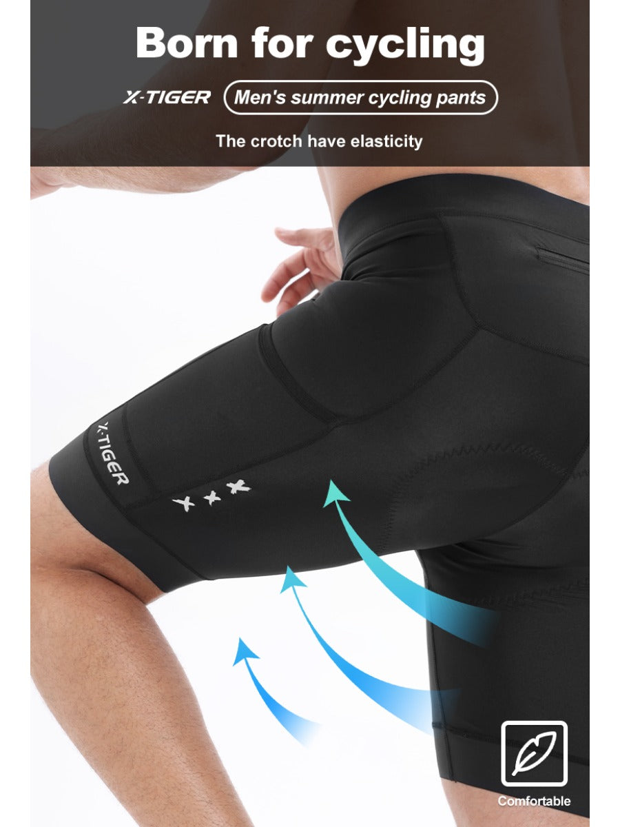 X-TIGER Men’s Racing Multi Pockets Cycling Shorts
