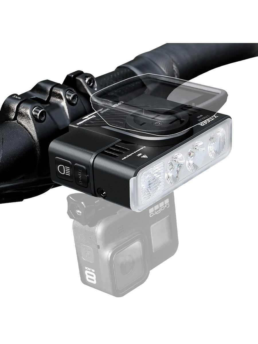 X-TIGER Bike Lights 2800LM IPX6 Waterproof Bike Headlight Night Riding Compatible with Garmin/GoPro Mount Bicycle Front Light