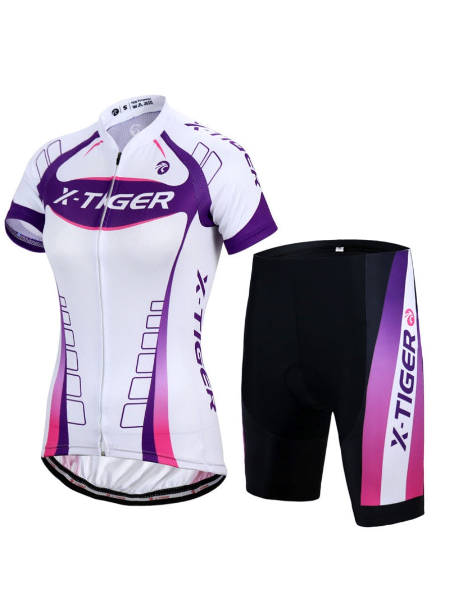 X-TIGER Classic Women’s Short Sleeve Cycling Jersey & Shorts Set