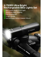 X-TIGER Bicycle Night Riding Lights Mountain Bike Road Bike Strong Light Headlight Brake Tail Light Combo Set Cycling Equipment
