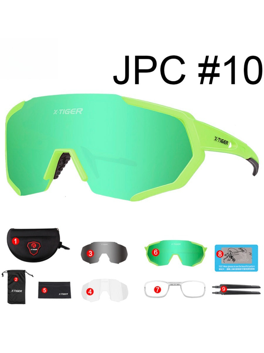 X-TIGER Summer Polarized Cycling Glasses Outdoor Sports MTB Bicycle Glasses Men Women UV400 Bike Sunglasses Eyewear Myopia Frame