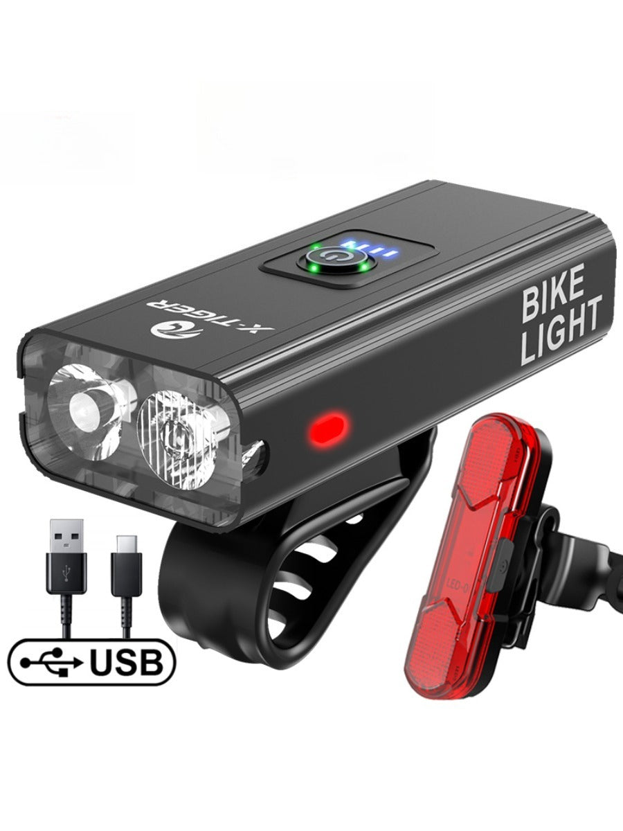 X-TIGER Bicycle Light Rainproof USB Charging LED Cycling Lights Front Lamp Headlight Aluminum Ultralight Flashlight Bike Light