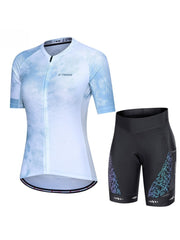 X-TIGER Women’s Short Sleeve Lycra Cycling Jersey Set