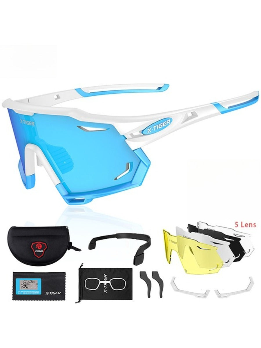 X-TIGER Cycling Glasses Photochromic Sports Sunglasses UV400 Anti Glare Lightweight Bicycle Glasses Men's Women Cycling Eyewear
