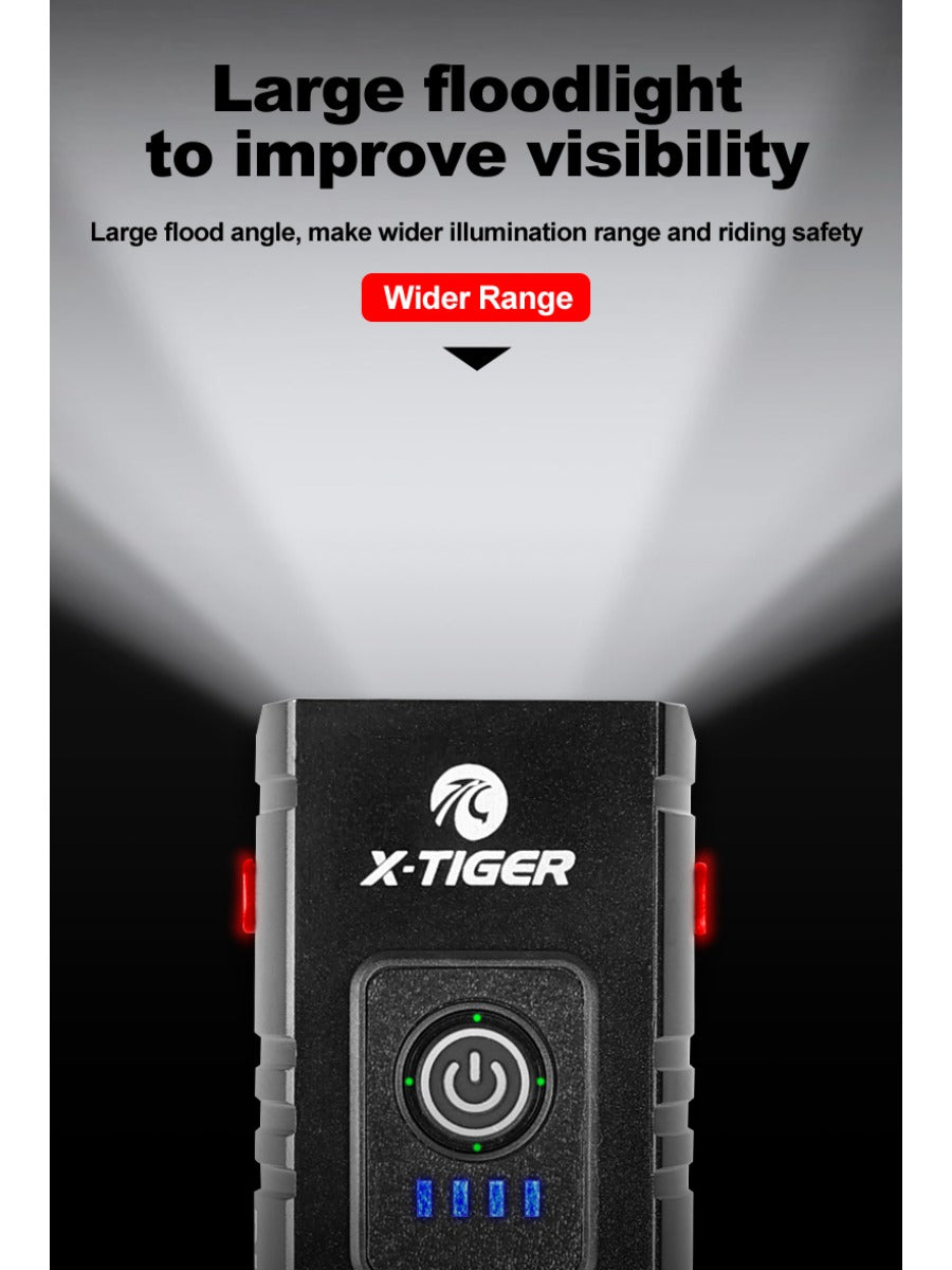 X-TIGER Cycling Headlight Waterproof Bike Light 1200 mAh USB Rechargeable LED Bicycle Lamp MTB Road
