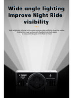 X-TIGER Bike Lights 2800LM IPX6 Waterproof Bike Headlight Night Riding Compatible with Garmin/GoPro Mount Bicycle Front Light