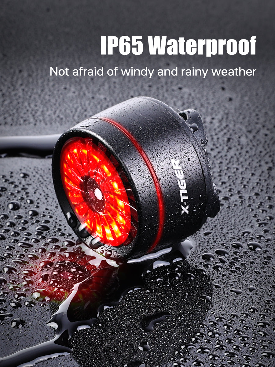 X-TIGER Bike Rear Light High Brightness Smart Brake Sensing Light