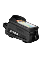 X-TIGER Bicycle Top Tube Bag Bike Phone Front Frame Bag TPU Screen Waterproof Bag for Cell Phone Under 6.7" iPhone 13,14,15 Pro