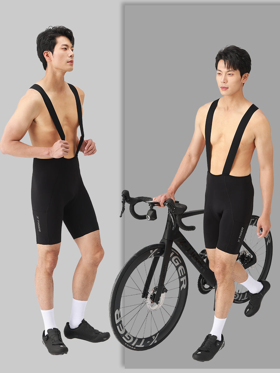 X-TIGER Men’s FIT Pocket Cycling Bib Shorts