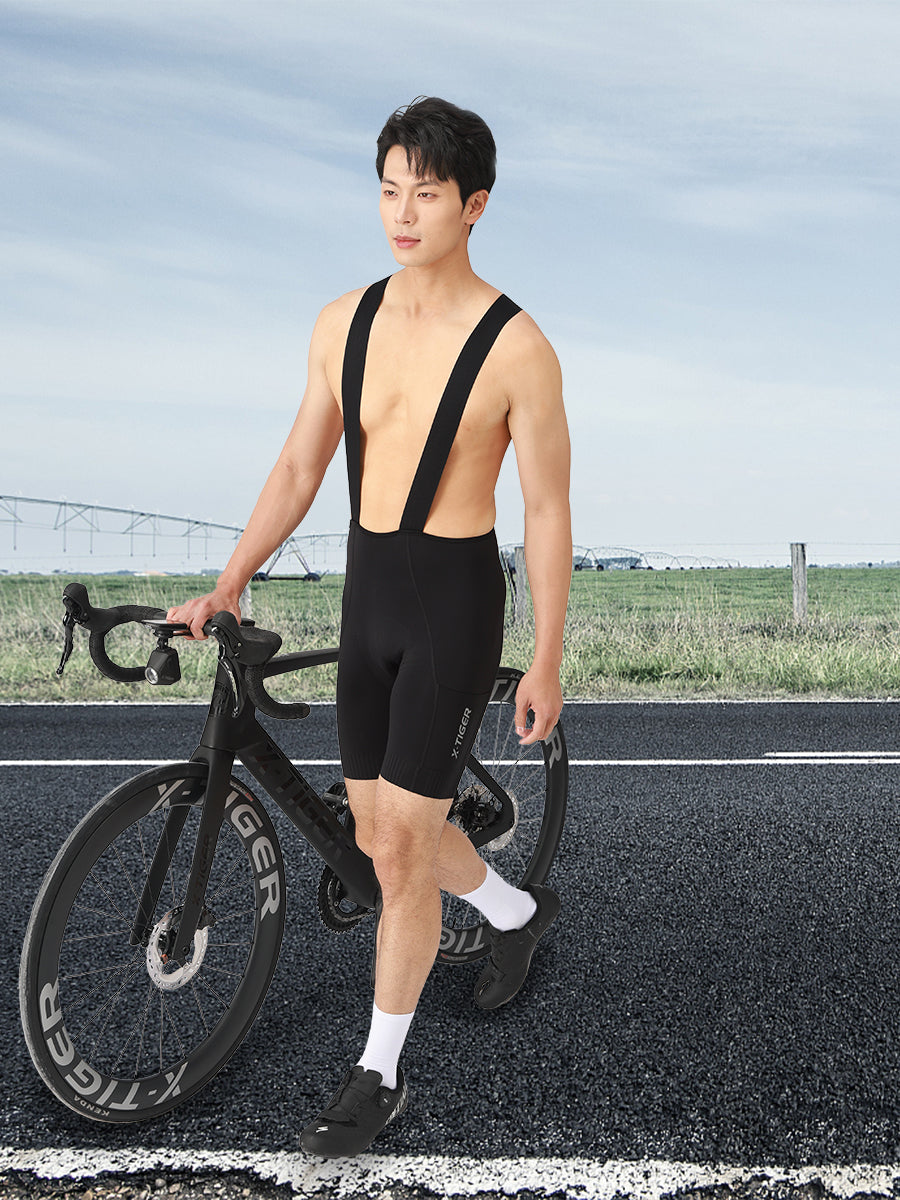 X-TIGER Men’s FIT Pocket Cycling Bib Shorts