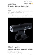 X-TIGER Bicycle Light IP66 Rainproof Bike Flashlight Type-C Rechargeable MTB Road Bike Front Lamp