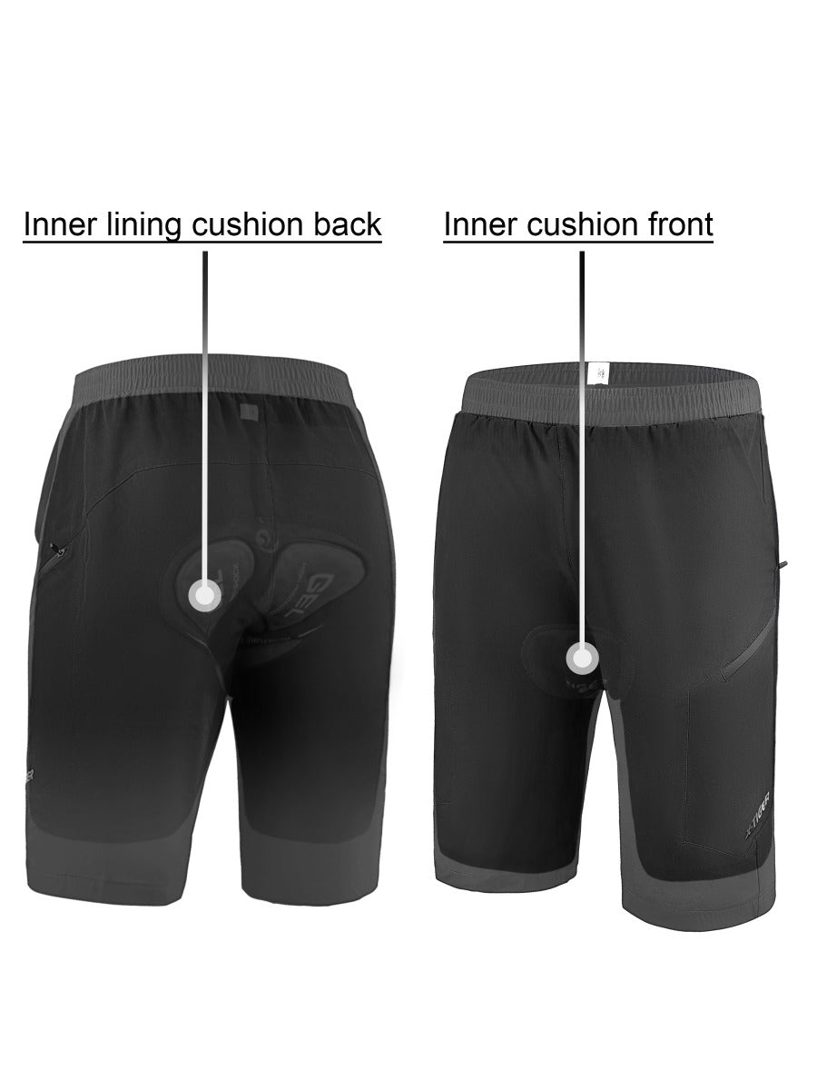 X-TIGER MTB Mountain Bike Shorts with Inner Liner, Quick Dry