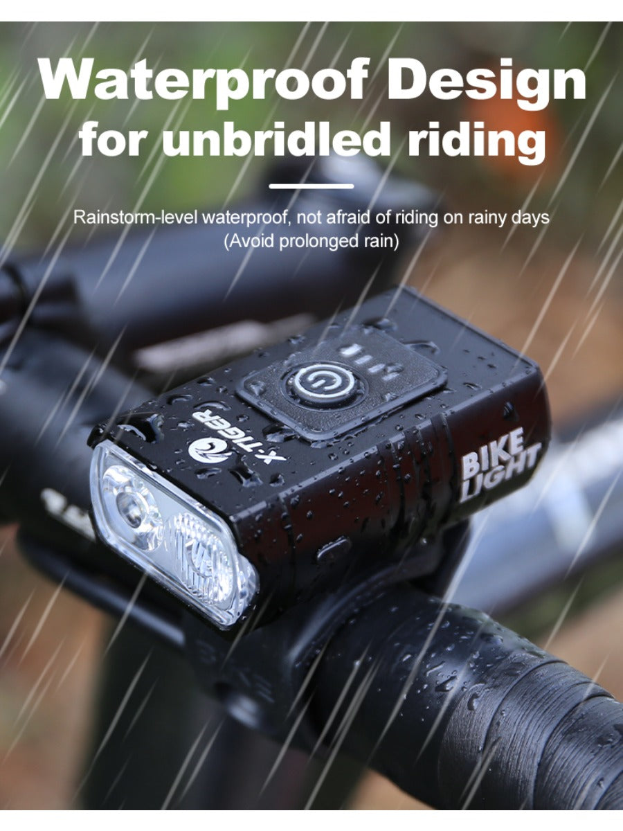 X-TIGER Cycling Headlight Waterproof Bike Light 1200 mAh USB Rechargeable LED Bicycle Lamp MTB Road