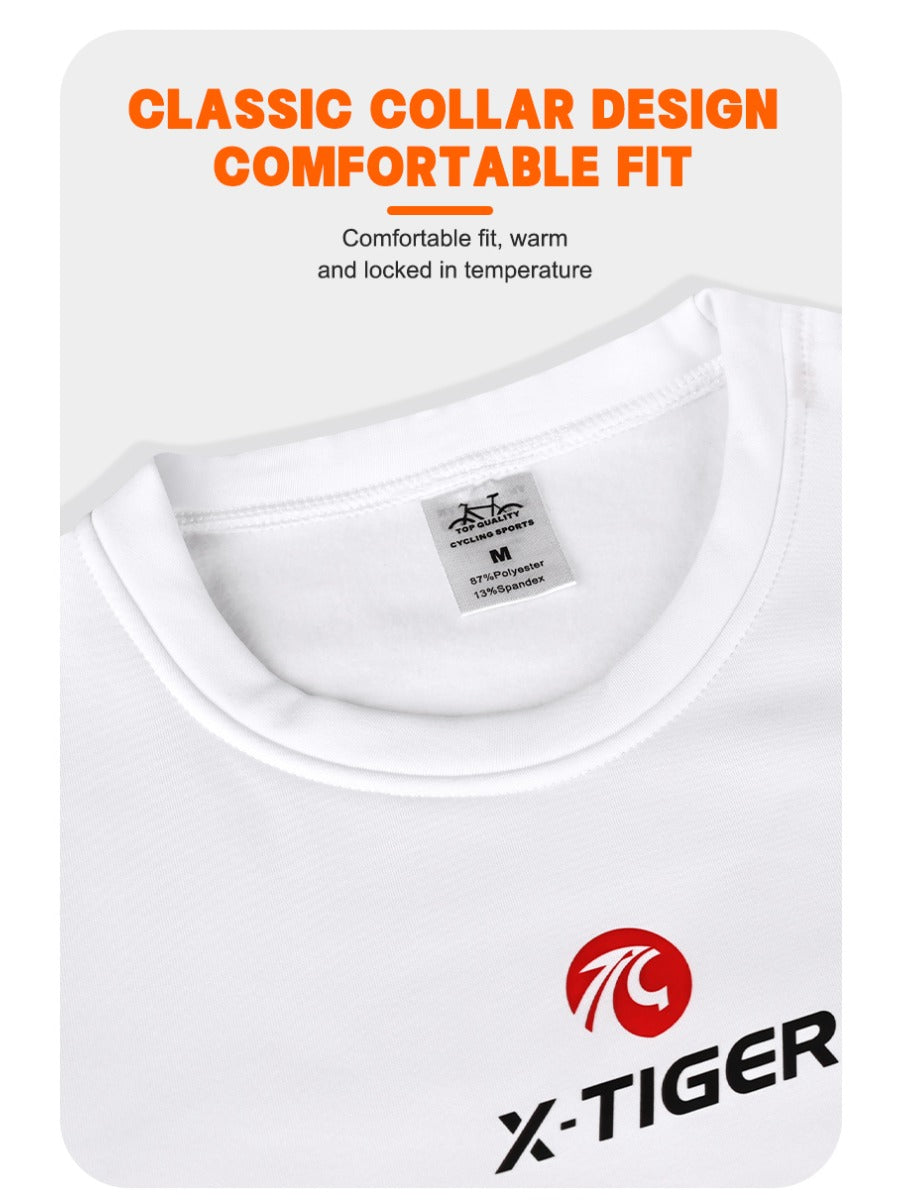 X-TIGER Long Sleeve Fleece Bike Underwear Winter Cycling Base Layer