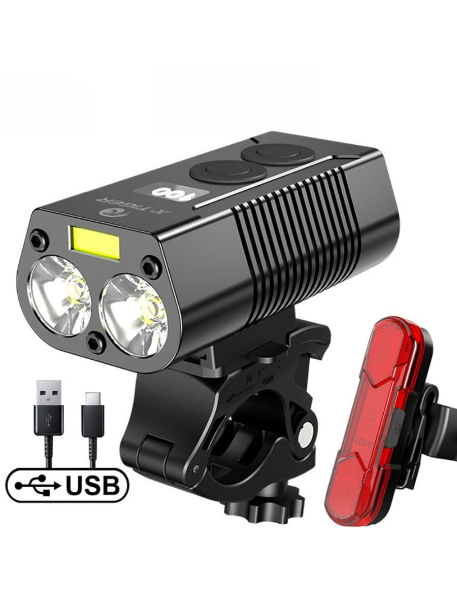 X-Tiger Bike Light Headlight Bicycle Lamp With Power Bank Rechargeable LED 5200mAh MTB Bicycle Light Flashlight