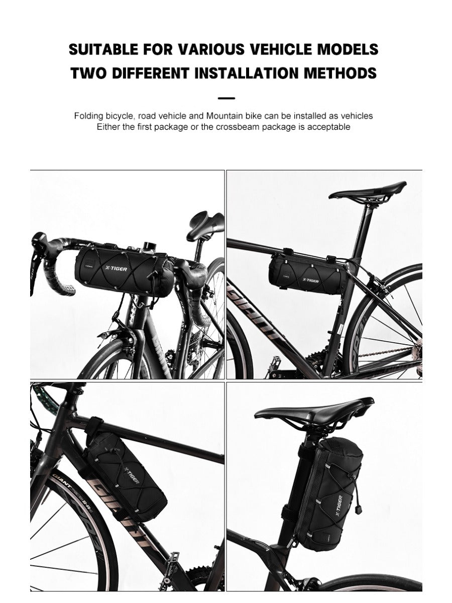 X-TIGER Bicycle Bag Portable Handlebar Multi-purpose Large Capacity Backpack MTB Road Cycling Frame Tube Bag bike accessories