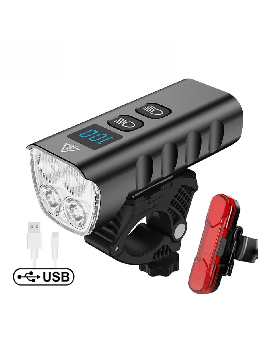 X-TIGER Waterproof MTB Bike Light Aluminum Alloy Road Cycling USB Rechargeable Headlight 2400 Lumens Bicycle Light