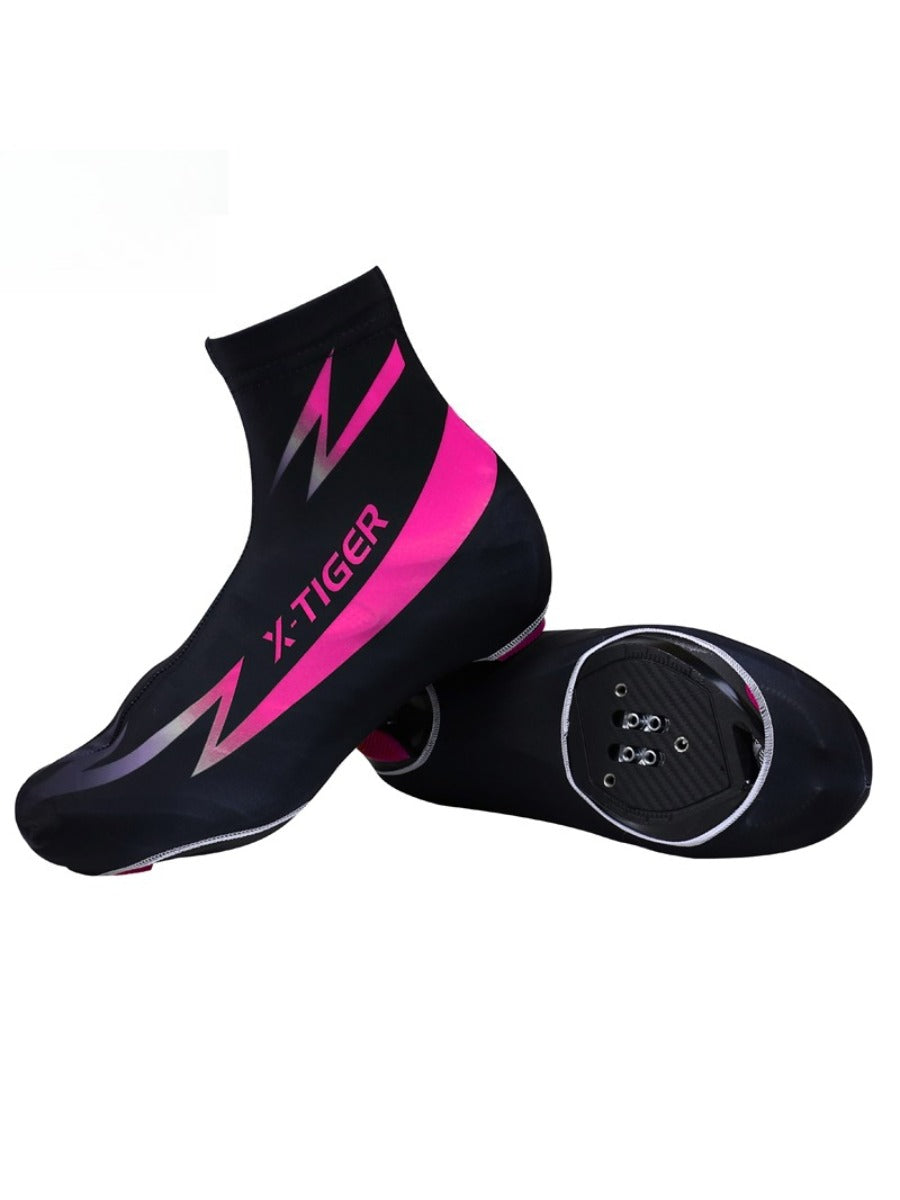 X-TIGER Bicycle Overshoes MTB Road Racing Quick Dry Lycra Lightweight Sport Cycling Shoe Cover Dustproof Zippered Men Women