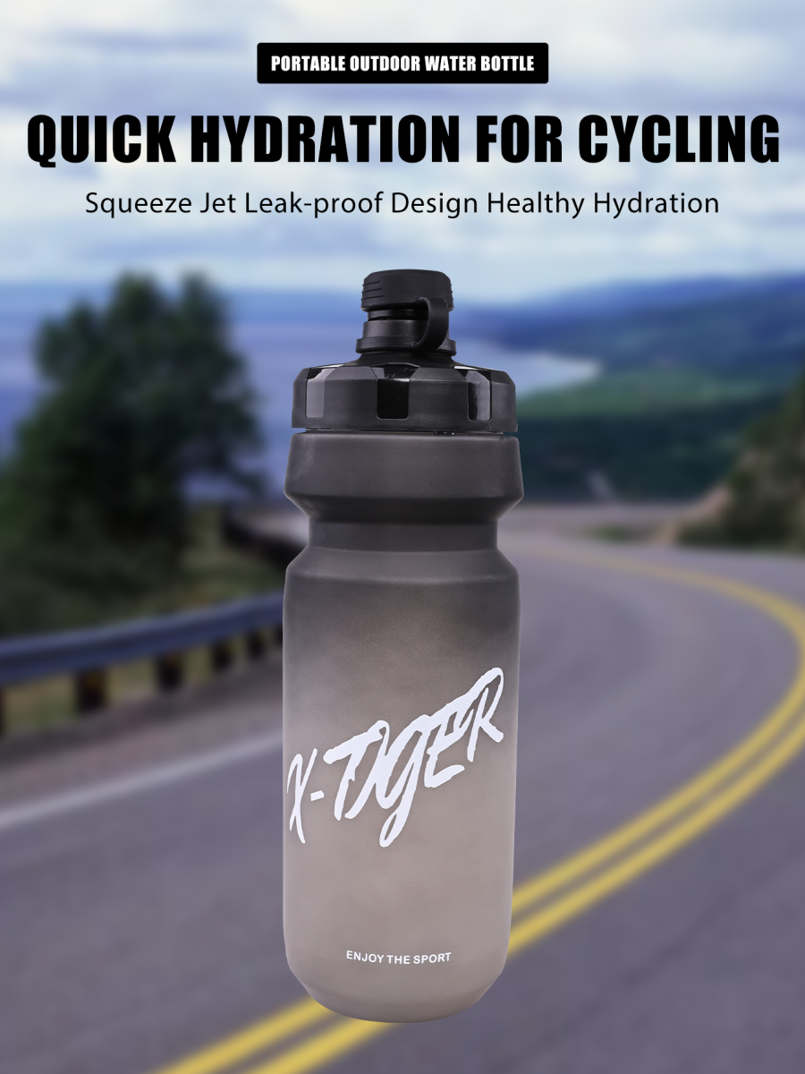 X-TIGER Sports Water Bottle 650ML Large Capacity Portable Leak Proof Bike Kettle