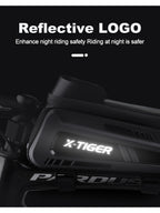 X-TIGER Bicycle Top Tube Bag Bike Phone Front Frame Bag TPU Screen Waterproof Bag for Cell Phone Under 6.7" iPhone 13,14,15 Pro