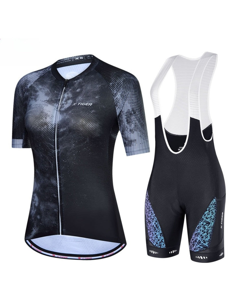 X-TIGER Women’s Short Sleeve Lycra Cycling Jersey Set