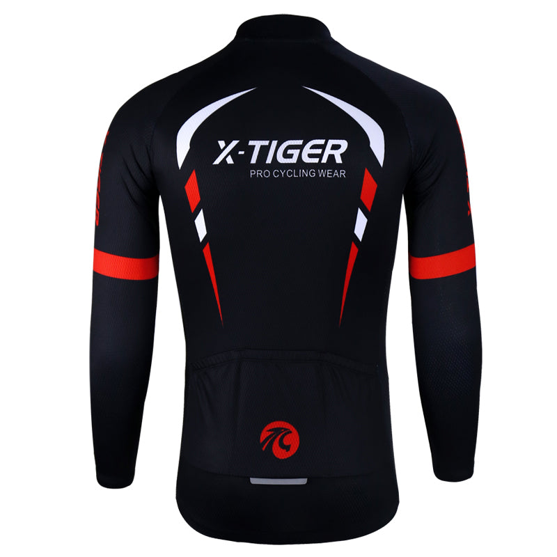 Men Long Sleeve Cycling Jerseys - X-Tiger
