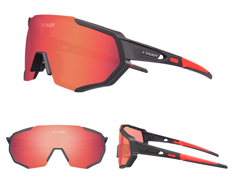 JPC Interchangeable Lenses Cycling Sunglasses - X-Tiger