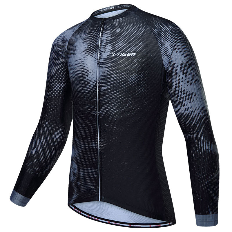 MIST Men Upgraded Long Sleeve Cycling Jersey - X-Tiger