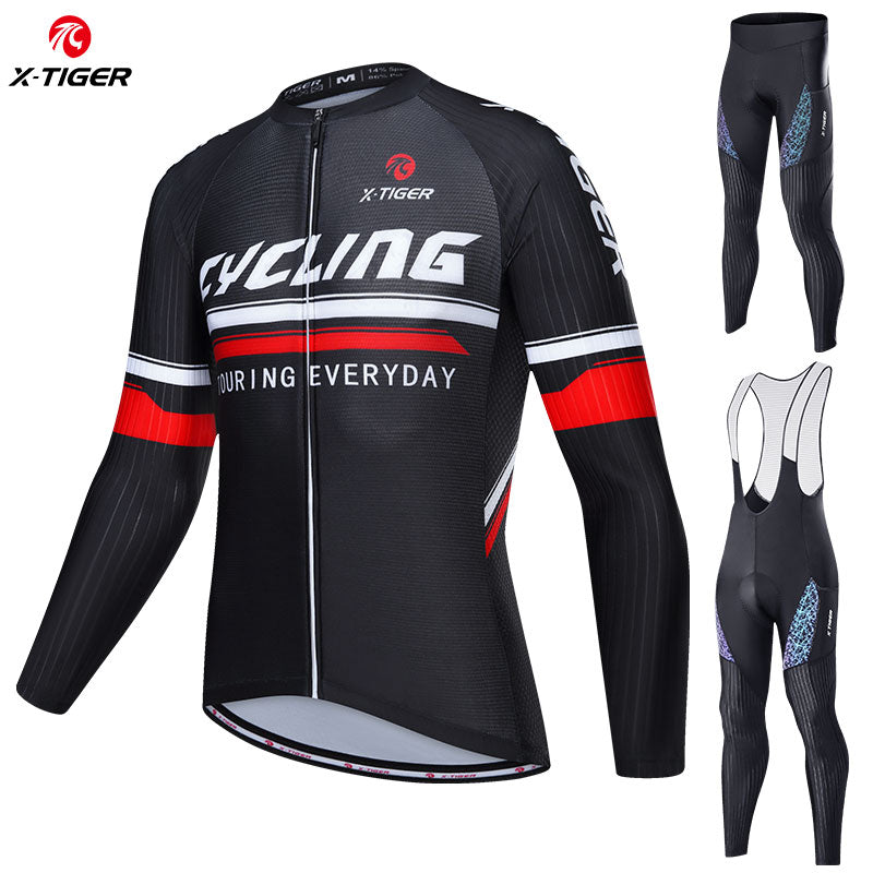 CYCLING Men Long Sleeve Suit - X-Tiger