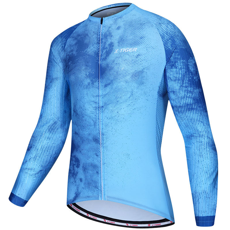 MIST Men Upgraded Long Sleeve Cycling Jersey - X-Tiger