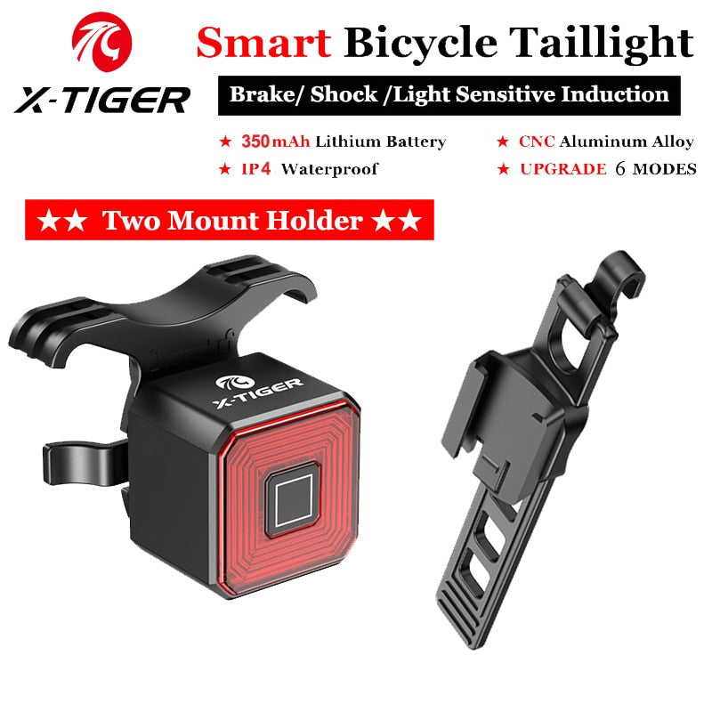 Bicycle Rear Light LED Safety Warning - X-Tiger