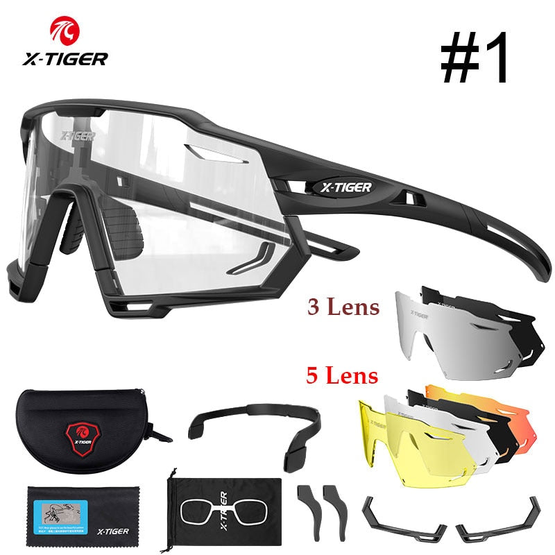 XTS Photochromic Cycling Glasses - X-Tiger