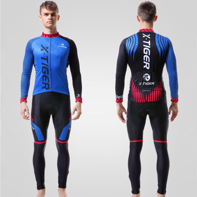 Men Cycling Long Sleeve Suit - X-Tiger