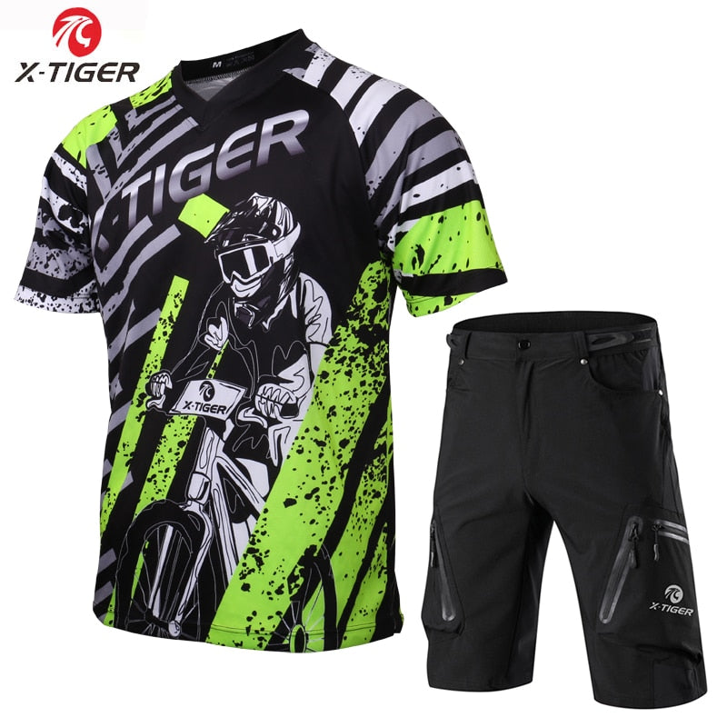 Short Sleeve Downhill Jerseys - X-Tiger