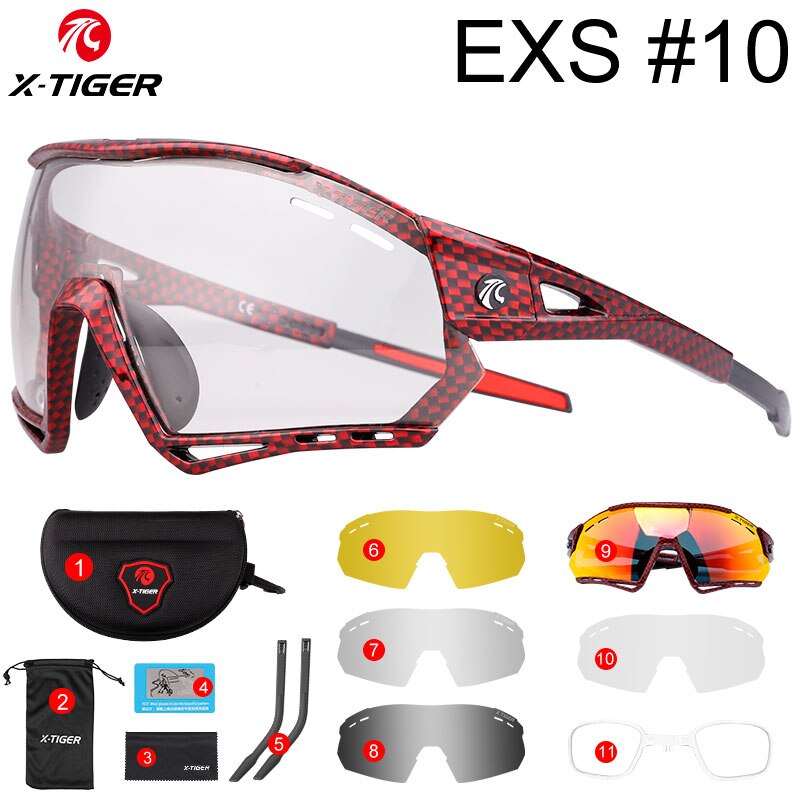 EXS Photochromic Cycling Glasses - X-Tiger