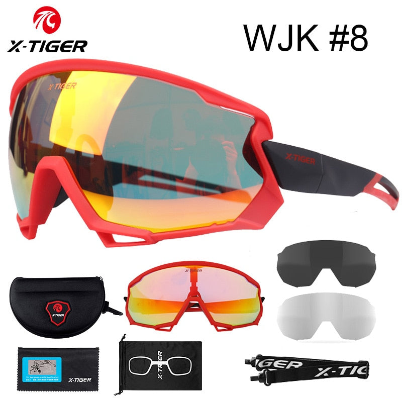 WJK Polarized Cycling Glasses - X-Tiger