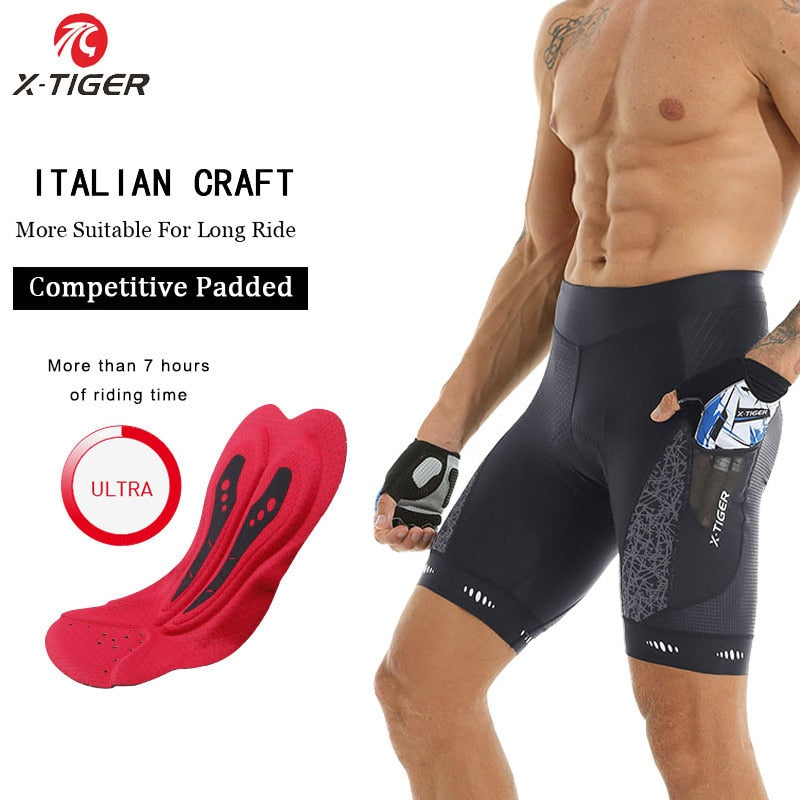 Competitive Edition Men Cycling Shorts Pants - X-Tiger