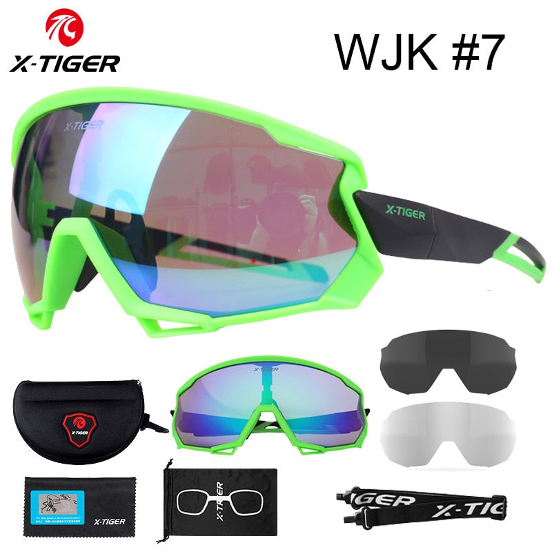 WJK Polarized Cycling Glasses - X-Tiger