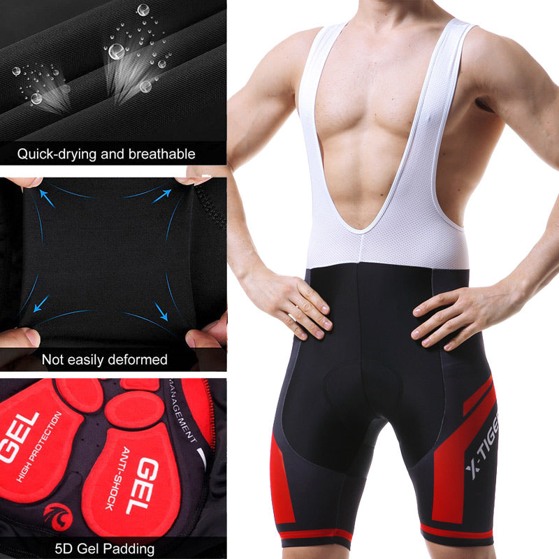 Men Cycling Bib Shorts Pants - X-Tiger
