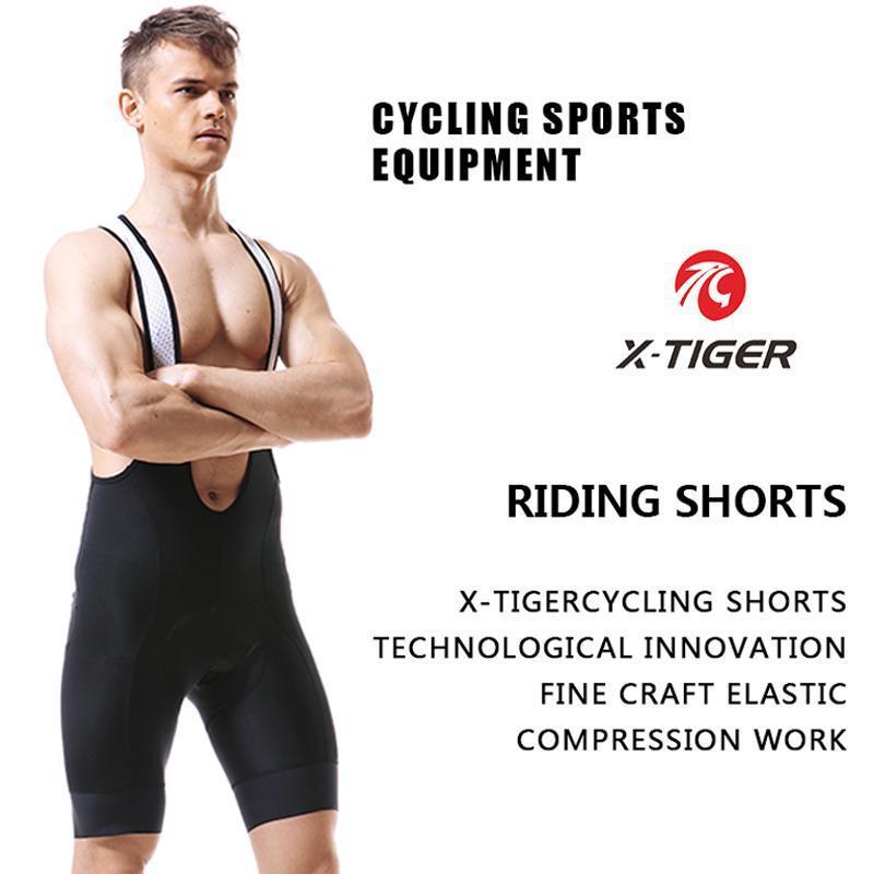 Men Cycling Upgrade Bib Shorts - X-Tiger