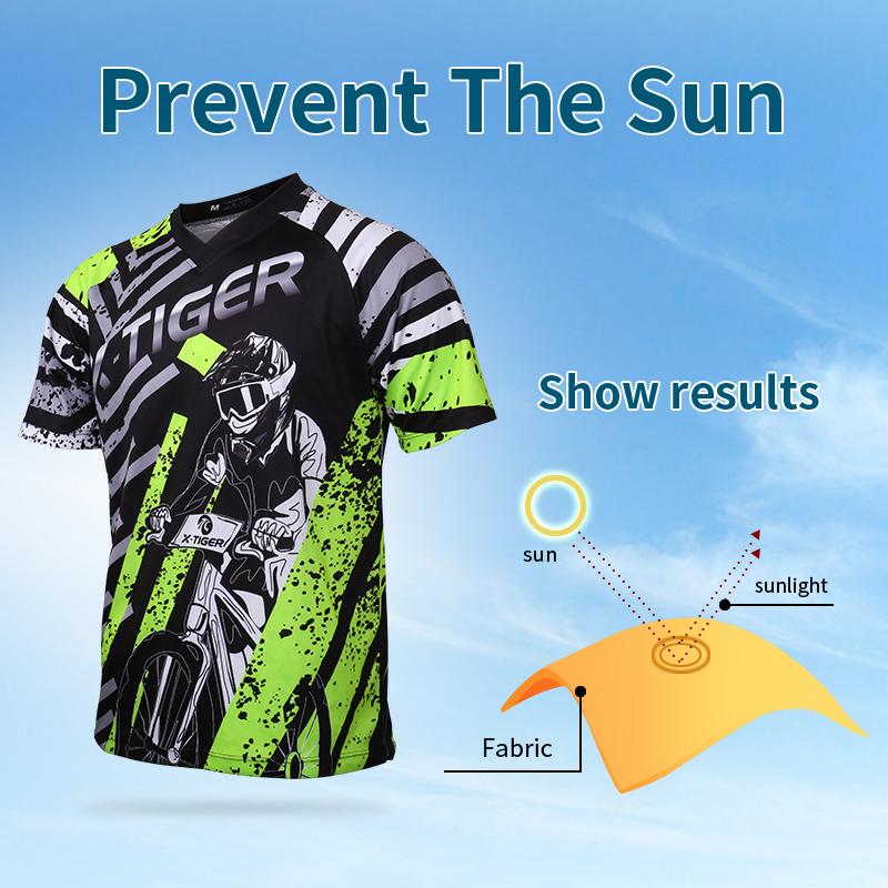 Short Sleeve Downhill Jerseys - X-Tiger